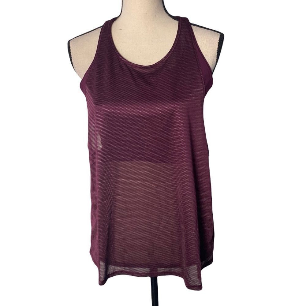 Lululemon Burgundy Built In Bra Tank Top Size 10